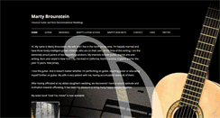 Desktop Screenshot of martybrounstein.com